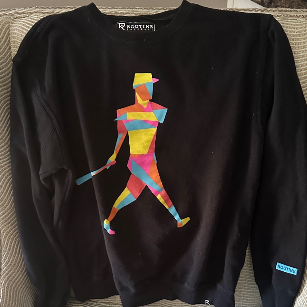 Routine baseball sweatshirt , adult Medium
